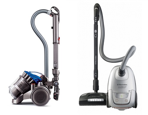 Canister vacuum cleaners